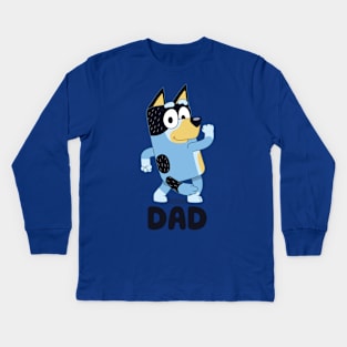 Best Dad - Bluey Kids Long Sleeve T-Shirt